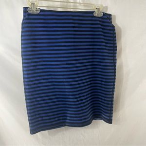 Old Navy Blue Black Stripe Skirt
